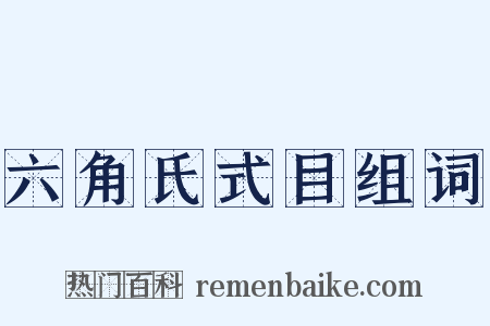 六角氏式目组词是什么意思的图片